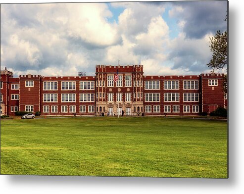 Parkersburg High School Metal Print featuring the photograph Parkersburg High School - West Virginia by Mountain Dreams