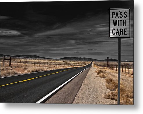 Highway Metal Print featuring the photograph Pass With Care by Atom Crawford