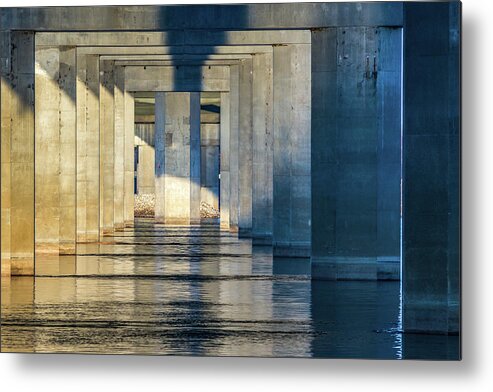 Clark Bridge Metal Print featuring the photograph Passages by Holly Ross