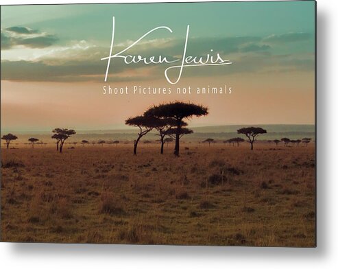 Masai Mara Metal Print featuring the photograph Pastel Dawn on the Mara by Karen Lewis