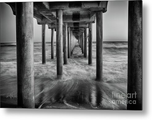 Huntington Beach Pier Metal Print featuring the photograph Path to Heaven by Mariola Bitner