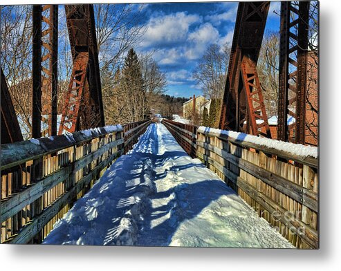 Collinsville Metal Print featuring the photograph Pathway to Spring by Edward Sobuta