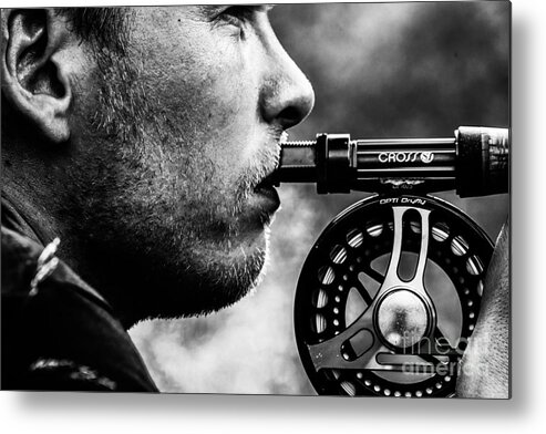 Fly Fisher Metal Print featuring the photograph Patience by Sindre Engelstad