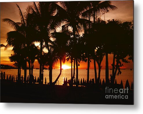 Sunset Photos Metal Print featuring the photograph Pattaya Beach Sunset by Scott Cameron