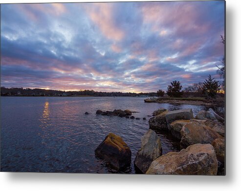 Pawcatuck Metal Print featuring the photograph Pawcatuck River Sunrise by Kirkodd Photography Of New England