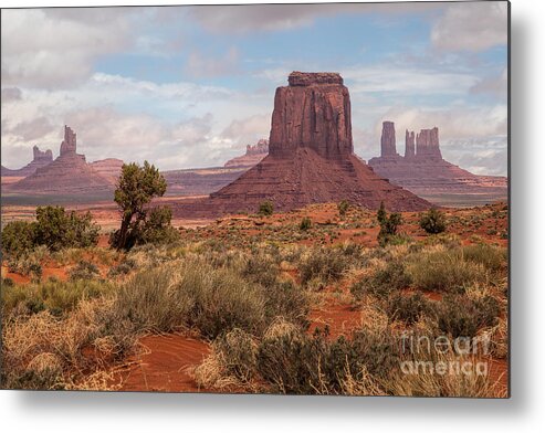 Monument Valley Metal Print featuring the photograph Peace in the Valley by Jim Garrison