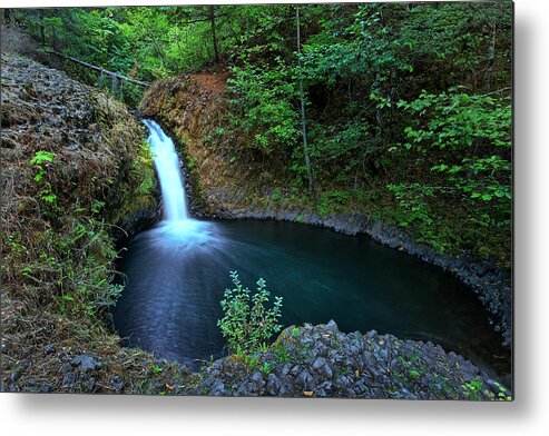 Kevin Felts Metal Print featuring the photograph Peaceful Pool on Big Buck Creek by Kevin Felts
