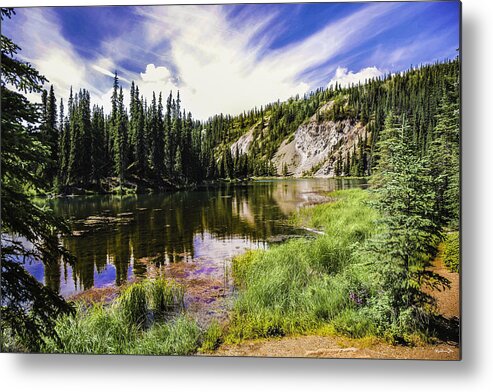 Alaska Metal Print featuring the photograph Peaceful Reflections in Alaska by Madeline Ellis