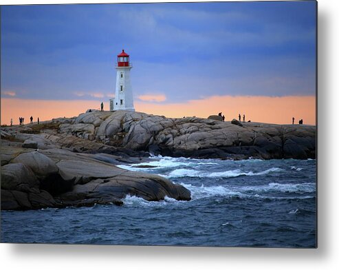 Canada Metal Print featuring the photograph Peggy's Point Lighthouse, Nova Scotia, Canada by Gary Corbett
