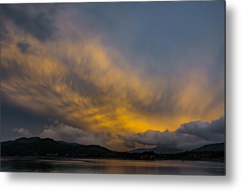 Sunset Metal Print featuring the photograph Pend Oreille River Sunset 1 by Albert Seger