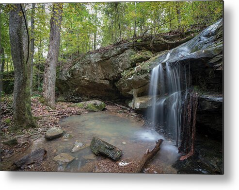 Landscape Metal Print featuring the photograph Pennyrile Forest State Resort Park waterfall by Jim Pearson