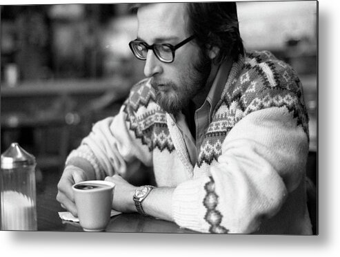 Providence Metal Print featuring the photograph Pensive Brown Student, Louis Restaurant, 1976 by Jeremy Butler