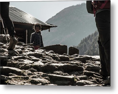 Nepal Metal Print featuring the photograph People Watching by Owen Weber