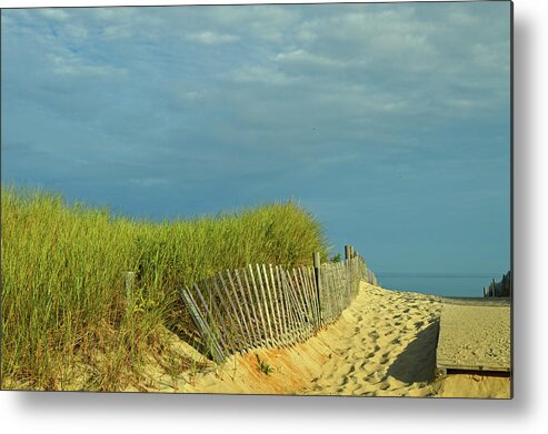 Cape Cod Bay Metal Print featuring the photograph Perfect Beach Day by Dianne Cowen Cape Cod Photography