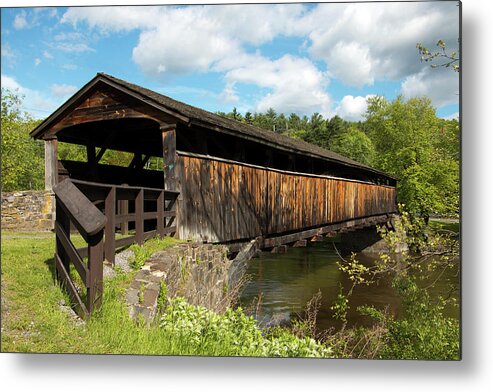 Architecture Metal Print featuring the photograph Perrine's Bridge in May by Jeff Severson