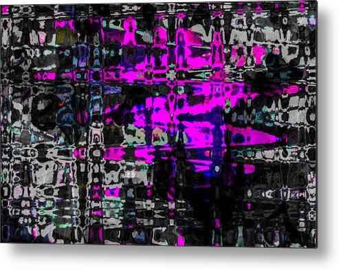 Abstract Metal Print featuring the photograph Persons,Places,Things 2 by Penny Lisowski