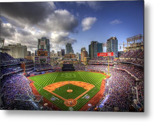 Petco Park Metal Poster featuring the photograph Petco Park Opening Day by Shawn Everhart