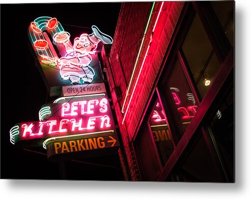 Denver Metal Print featuring the photograph Pete's on Colfax by Stephen Holst