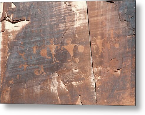 Utah Metal Print featuring the photograph Petroglyph by Steve Stuller