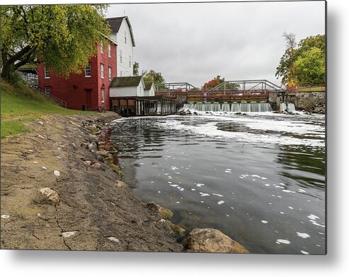 Grist Metal Print featuring the photograph Phelps Mill 4 by John Brueske