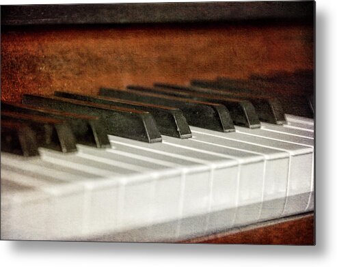 A Metal Print featuring the photograph Piano Keys by JAMART Photography