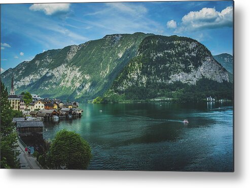 Architecture Metal Print featuring the photograph Picturesque Hallstatt Village by Andy Konieczny