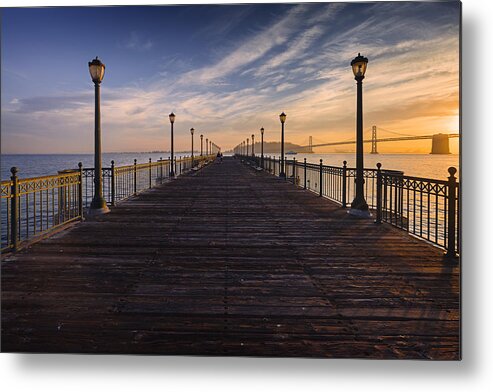 Pier Metal Print featuring the photograph Pier 7 by Dominique Dubied