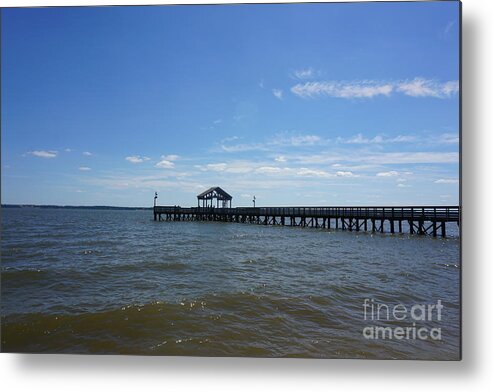 Lake Metal Print featuring the photograph Pier by Jimmy Clark