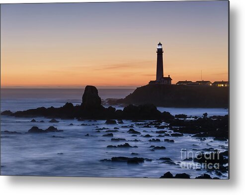 California Metal Print featuring the photograph Pigeon Point Lighthouse by Cathy Alba