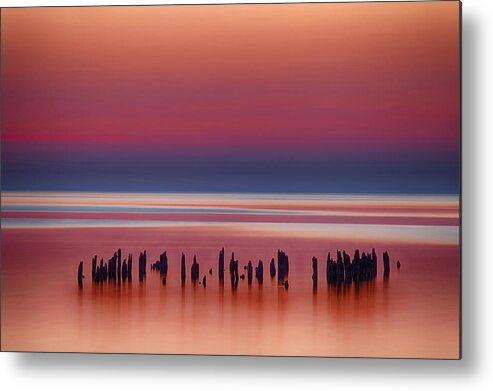 Wisconsin Metal Print featuring the photograph Pilings by CA Johnson