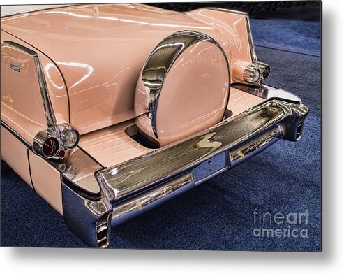 Cadillac Metal Print featuring the photograph Pink Caddy by Steven Parker
