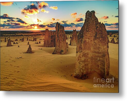 Geology Metal Print featuring the photograph Pinnacles 8 by Werner Padarin