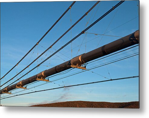 Pipeline Metal Print featuring the photograph Pipeline by Cathy Mahnke