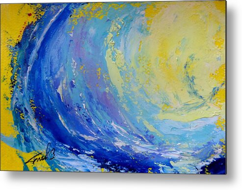 Surf Metal Print featuring the painting Pipeline by Fred Wilson