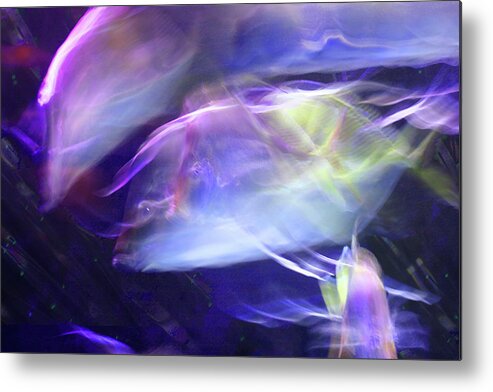 Abstract Metal Print featuring the photograph Pisces by Steve Karol