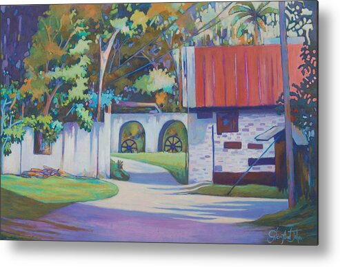  Metal Print featuring the painting Plantation Dream by Glenford John