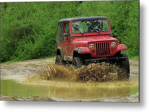Hovind Metal Print featuring the photograph Playing in the Mud by Scott Hovind