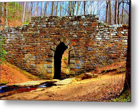 Poinsett Bridge A Bridge To The Past Metal Print featuring the photograph Poinsett Bridge A Bridge To The Past by Lisa Wooten