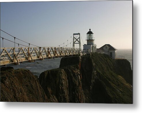 Lighthouse Metal Print featuring the photograph Point Bonita Lighthouse by Jeff Floyd CA