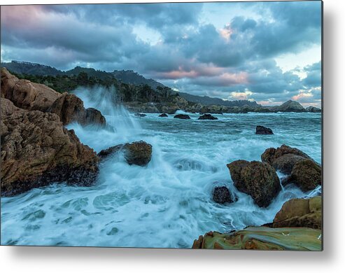 Landscape Metal Print featuring the photograph Point Lobos Coastline by Jonathan Nguyen