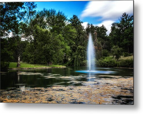 Arboretum Metal Print featuring the photograph Pond at Spring Grove by Tom Mc Nemar