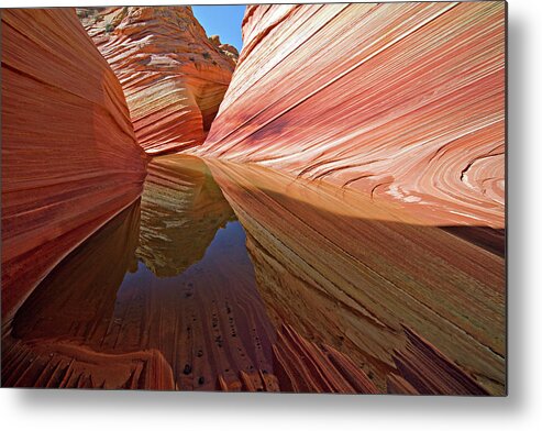 The Wave Metal Print featuring the photograph Pool at The Wave by Wesley Aston