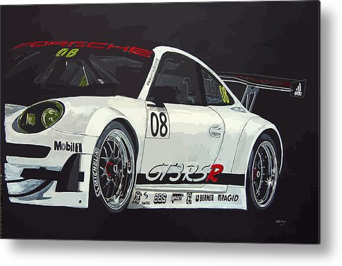 Car Metal Print featuring the painting Porsche GT3 RSR by Richard Le Page