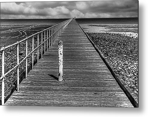 Port Germein Metal Print featuring the photograph Port Germein Long Jetty by Roger Passman