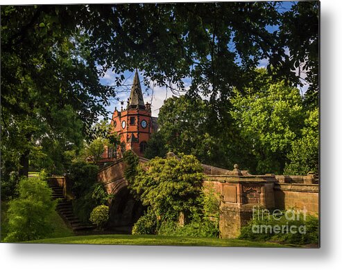Architecture Metal Print featuring the photograph Port Sunlight Village in Summer by Paul Warburton