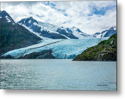 Portage Glacier Metal Print featuring the photograph Portage Glacier by Claudia Abbott