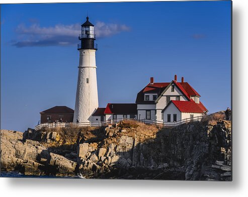 2015 Metal Print featuring the photograph Portland Head Light No. 43 by Mark Myhaver