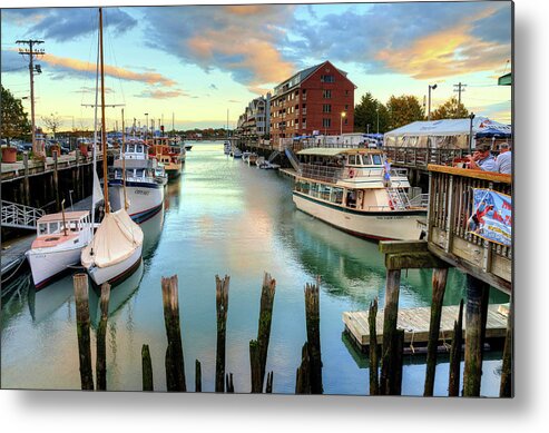 Water Metal Print featuring the photograph Portland Maine by Wendell Ward