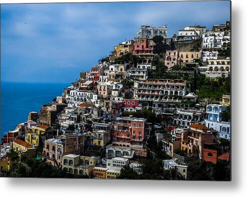 Italy Metal Print featuring the photograph Positano's Terraced Landscape by Marilyn Burton