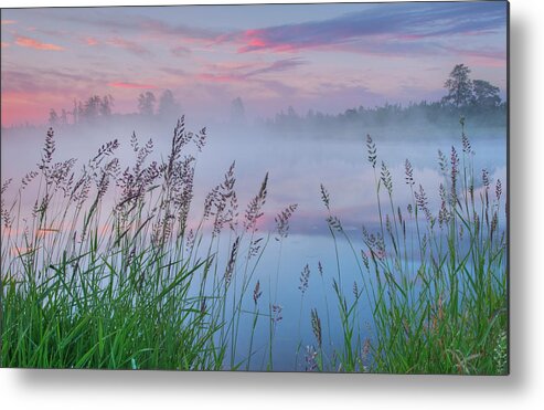 Lake Metal Print featuring the photograph Prairie Pond Before Sunrise by Dan Jurak